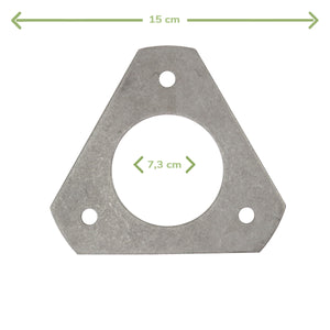 Placa Aço Suporte Eixo Trator New Holland